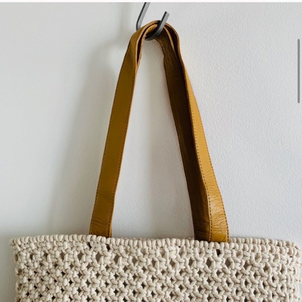 NEW Macrame Spring Shoulder Shopper Bag - Picture 4 of 16